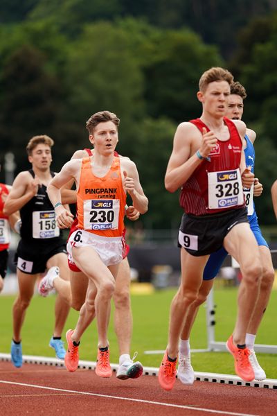 Maximilian Pingpank (Hannover Athletics) im 1500m Finale am 27.06.2021 waehrend den deutschen U23 Leichtathletik-Meisterschaften 2021 im Stadion Oberwerth in Koblenz