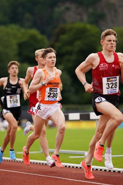 Maximilian Pingpank (Hannover Athletics) im 1500m Finale am 27.06.2021 waehrend den deutschen U23 Leichtathletik-Meisterschaften 2021 im Stadion Oberwerth in Koblenz