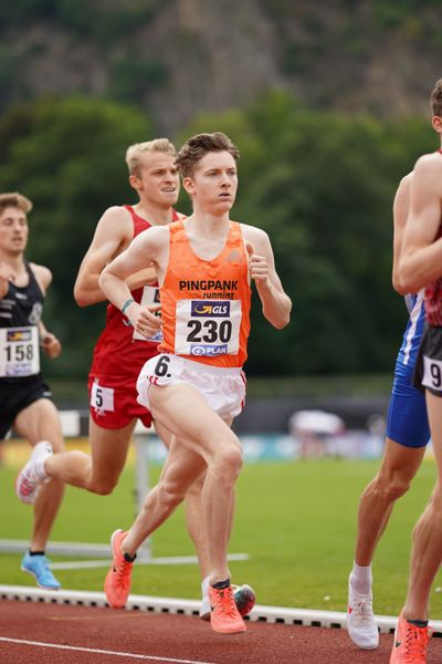 Maximilian Pingpank (Hannover Athletics) im 1500m Finale am 27.06.2021 waehrend den deutschen U23 Leichtathletik-Meisterschaften 2021 im Stadion Oberwerth in Koblenz