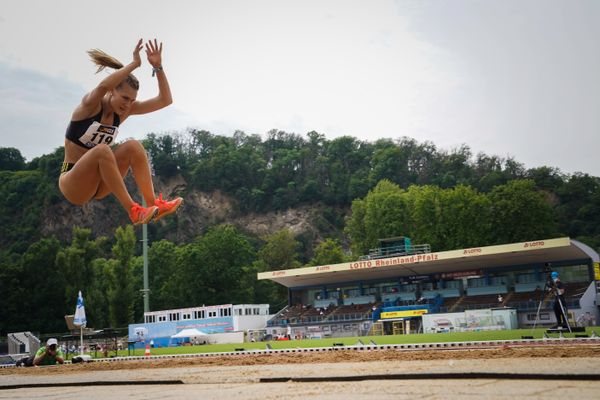 Merle Homeier (LG Goettingen) am 27.06.2021 waehrend den deutschen U23 Leichtathletik-Meisterschaften 2021 im Stadion Oberwerth in Koblenz