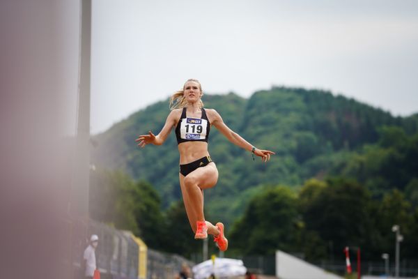 Merle Homeier (LG Goettingen) am 27.06.2021 waehrend den deutschen U23 Leichtathletik-Meisterschaften 2021 im Stadion Oberwerth in Koblenz