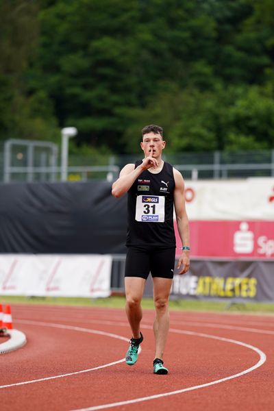 Luis Brandner (LC Top Team Thueringen) am 27.06.2021 waehrend den deutschen U23 Leichtathletik-Meisterschaften 2021 im Stadion Oberwerth in Koblenz