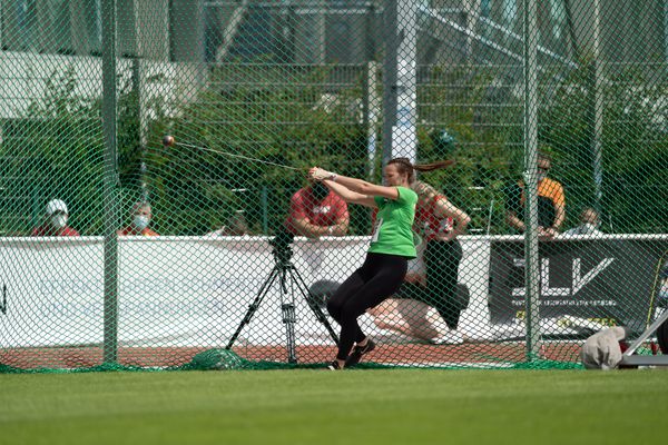 Johanne Plock-Girmann (SVG GW Bad Gandersheim) am 30.07.2021 waehrend den deutschen Leichtathletik-Jugendmeisterschaften 2021 in Rostock