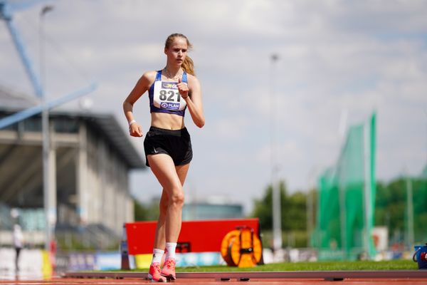 Ada Junghannss (Erfurter LAC) am 30.07.2021 waehrend den deutschen Leichtathletik-Jugendmeisterschaften 2021 in Rostock