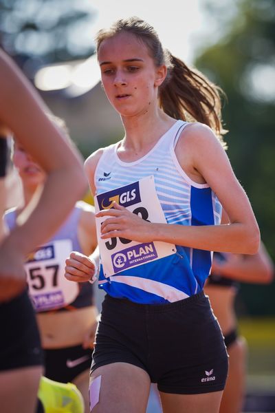 Finnja Piech (TSV Brunkensen) am 30.07.2021 waehrend den deutschen Leichtathletik-Jugendmeisterschaften 2021 in Rostock