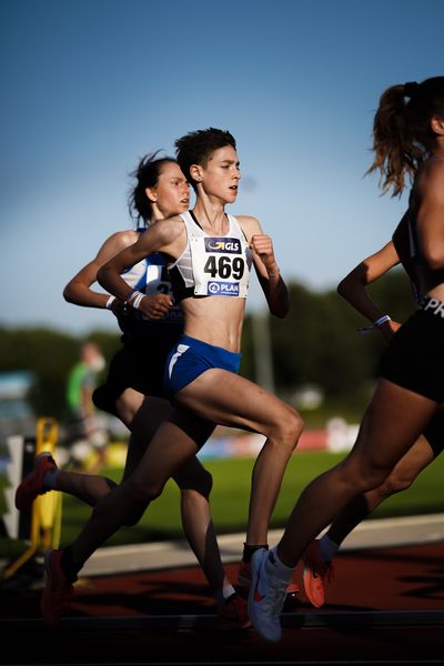 Jasmina Stahl (Hannover 96) am 30.07.2021 waehrend den deutschen Leichtathletik-Jugendmeisterschaften 2021 in Rostock