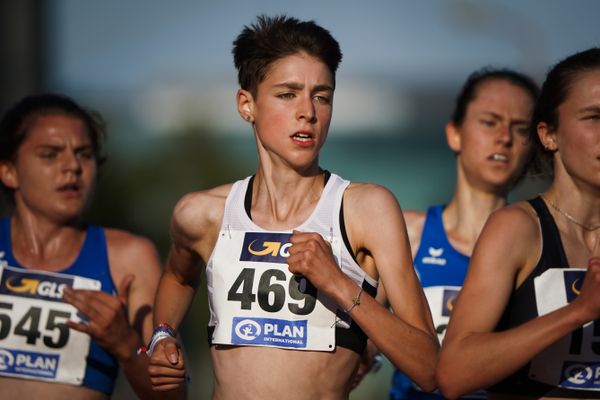 Jasmina Stahl (Hannover 96) am 30.07.2021 waehrend den deutschen Leichtathletik-Jugendmeisterschaften 2021 in Rostock