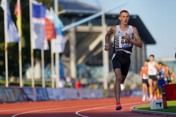 Benjamin Dern (LAZ Birkenfeld) am 30.07.2021 waehrend den deutschen Leichtathletik-Jugendmeisterschaften 2021 in Rostock