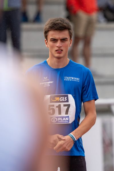 Laurenz Badenhop (TV Jahn Walsrode) am 31.07.2021 waehrend den deutschen Leichtathletik-Jugendmeisterschaften 2021 in Rostock (Tag 2)