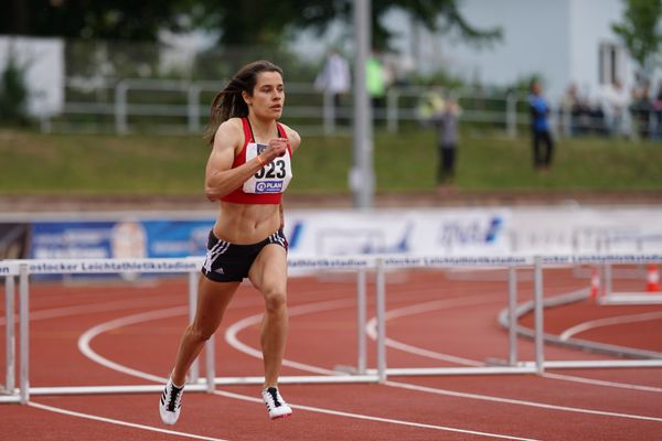 Anne Gebauer (VfL Eintracht Hannover) am 31.07.2021 waehrend den deutschen Leichtathletik-Jugendmeisterschaften 2021 in Rostock (Tag 2)