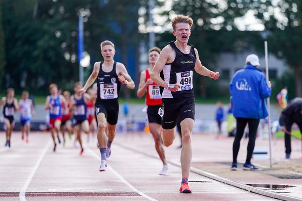 Deutscher Jugendvizemeister ueber 1500m Tammo Doerner (SV Nordenham) am 31.07.2021 waehrend den deutschen Leichtathletik-Jugendmeisterschaften 2021 in Rostock (Tag 2)