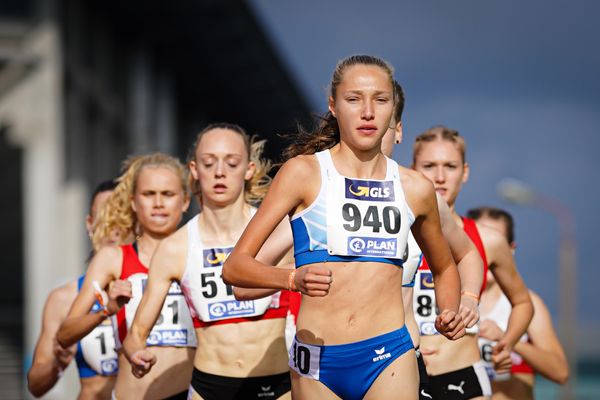 Fabiane Meyer (TV Westfalia Epe) am 31.07.2021 waehrend den deutschen Leichtathletik-Jugendmeisterschaften 2021 in Rostock (Tag 2)