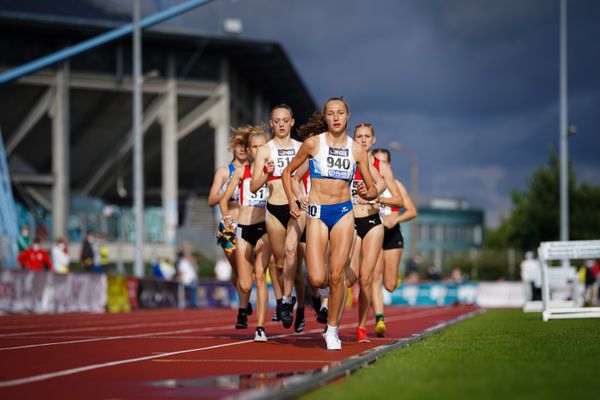 Fabiane Meyer (TV Westfalia Epe) am 31.07.2021 waehrend den deutschen Leichtathletik-Jugendmeisterschaften 2021 in Rostock (Tag 2)