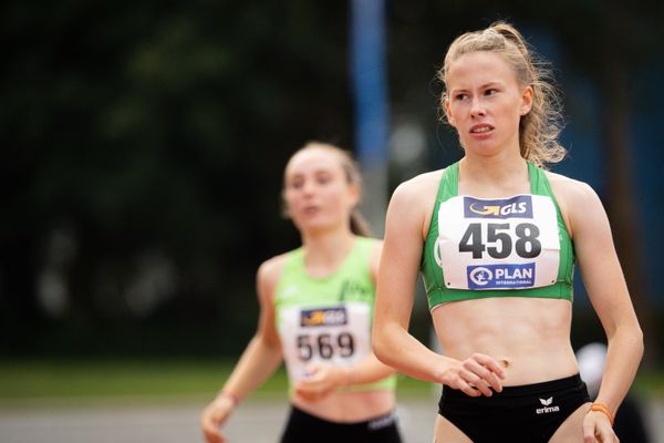 Anne Marie Petersen (Eintracht Hildesheim) am 31.07.2021 waehrend den deutschen Leichtathletik-Jugendmeisterschaften 2021 in Rostock (Tag 2)