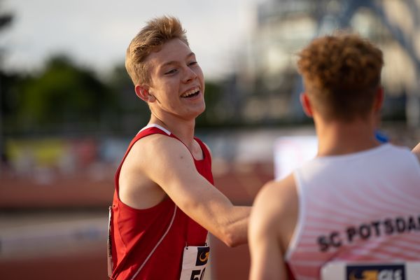 Thorben Finke (SV Sigiltra Soegel) am 31.07.2021 waehrend den deutschen Leichtathletik-Jugendmeisterschaften 2021 in Rostock (Tag 2)