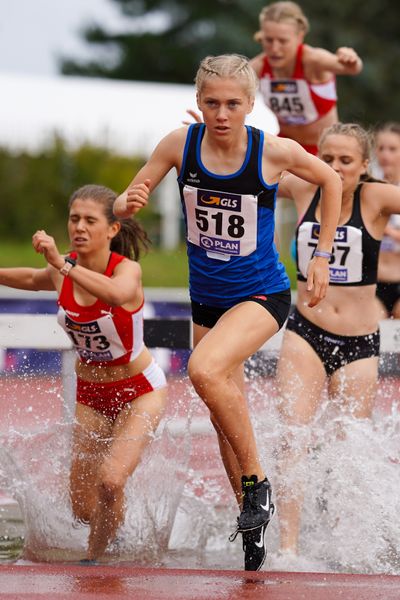 Ronja Funck (TV Jahn Walsrode) am 01.08.2021 waehrend den deutschen Leichtathletik-Jugendmeisterschaften 2021 in Rostock (Tag 3)