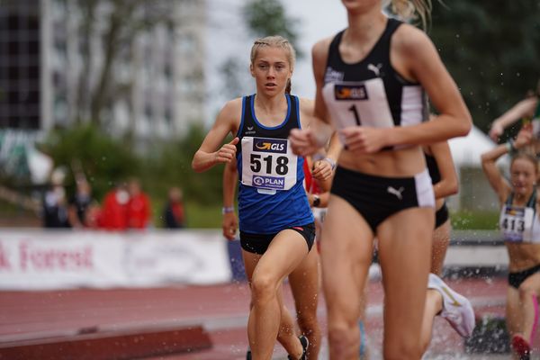 Ronja Funck (TV Jahn Walsrode) am 01.08.2021 waehrend den deutschen Leichtathletik-Jugendmeisterschaften 2021 in Rostock (Tag 3)