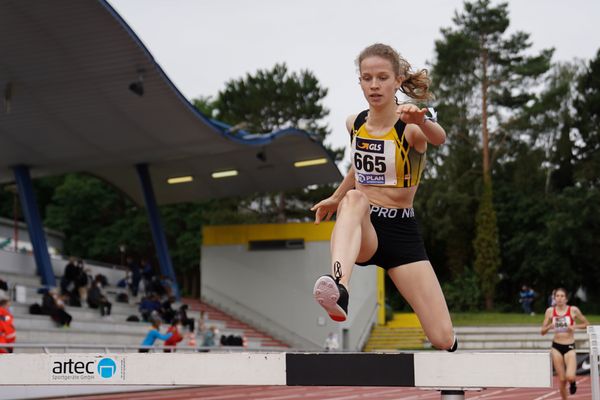 Adia Budde (TSV Altenholz) am 01.08.2021 waehrend den deutschen Leichtathletik-Jugendmeisterschaften 2021 in Rostock (Tag 3)