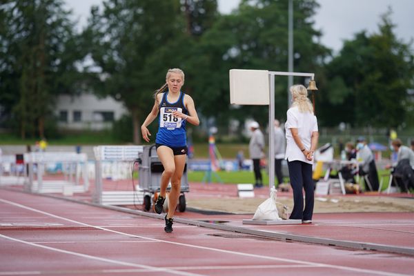 Ronja Funck (TV Jahn Walsrode) am 01.08.2021 waehrend den deutschen Leichtathletik-Jugendmeisterschaften 2021 in Rostock (Tag 3)