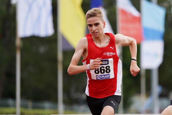 Silas Zahlten (LG Brillux Muenster) am 01.08.2021 waehrend den deutschen Leichtathletik-Jugendmeisterschaften 2021 in Rostock (Tag 3)