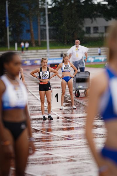 Delphine Drath (TK zu Hannover) am 01.08.2021 waehrend den deutschen Leichtathletik-Jugendmeisterschaften 2021 in Rostock (Tag 3)