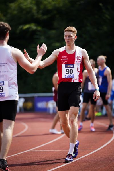 Silas Kriete (Aachener TG) am 21.08.2021 bei den Deutschen Meisterschaften Mehrkampf im Auestadion in Wesel (Tag 2)