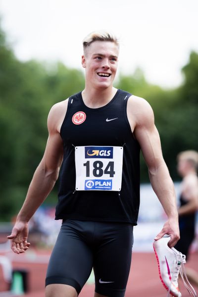 Jannis Wolff (Eintracht Frankfurt e.V.) am 21.08.2021 bei den Deutschen Meisterschaften Mehrkampf im Auestadion in Wesel (Tag 2)