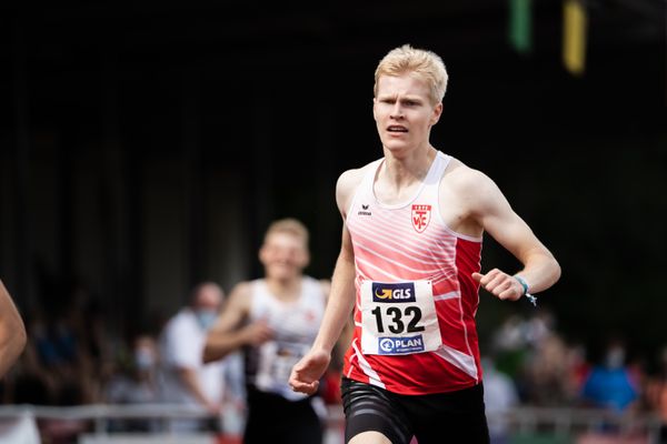 Torben Prepens (TV Cloppenburg) ueber 400m am 21.08.2021 bei den Deutschen Meisterschaften Mehrkampf im Auestadion in Wesel (Tag 2)