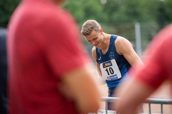 Nico Beckers (LAV Bayer Uerdingen/Dormagen) beim Kugelstossen am 21.08.2021 bei den Deutschen Meisterschaften Mehrkampf im Auestadion in Wesel (Tag 2)
