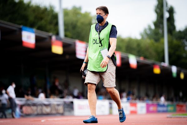 Bernd Hoffmann am 21.08.2021 bei den Deutschen Meisterschaften Mehrkampf im Auestadion in Wesel (Tag 2)