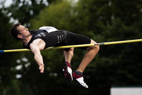 Luca Dieckmann (SSV Ulm 1846) am 21.08.2021 bei den Deutschen Meisterschaften Mehrkampf im Auestadion in Wesel (Tag 2)