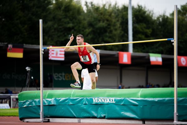 Nils Kruse (LG Region Karlsruhe) am 21.08.2021 bei den Deutschen Meisterschaften Mehrkampf im Auestadion in Wesel (Tag 2)