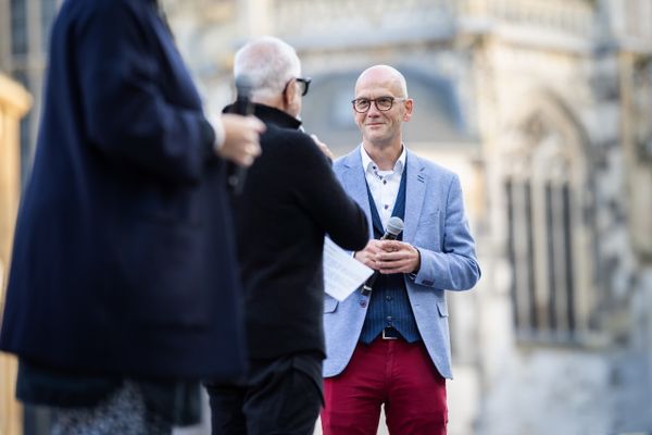 Andreas Schneider (NetAachen) am 22.09.2021 beim NetAachen-Domspringen 2021 auf dem Katschhof in Aachen