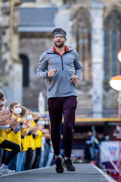 Mareks Arents (LAT) am 22.09.2021 beim NetAachen-Domspringen 2021 auf dem Katschhof in Aachen