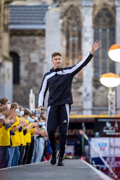 Kurtis Marschall (AUS) am 22.09.2021 beim NetAachen-Domspringen 2021 auf dem Katschhof in Aachen