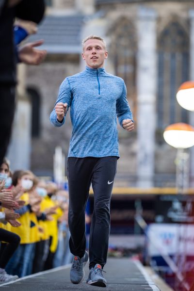 Menno Vloon (NED) am 22.09.2021 beim NetAachen-Domspringen 2021 auf dem Katschhof in Aachen