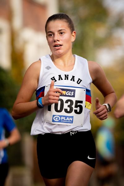 Lea Blandamura (SSC Hanau-Rodenbach) am 31.10.2021 waehrend der DM 10km Strasse in Uelzen