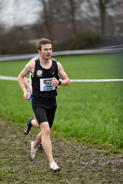 Felix Zupke (Hannover 96) am 18.12.2021 waehrend der deutschen Cross Meisterschaft 2021 in Sonsbeck