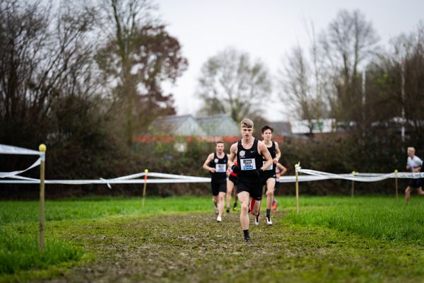 Lukas Schendel (Hannover 96) am 18.12.2021 waehrend der deutschen Cross Meisterschaft 2021 in Sonsbeck