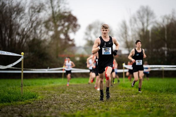 Lukas Schendel (Hannover 96) am 18.12.2021 waehrend der deutschen Cross Meisterschaft 2021 in Sonsbeck