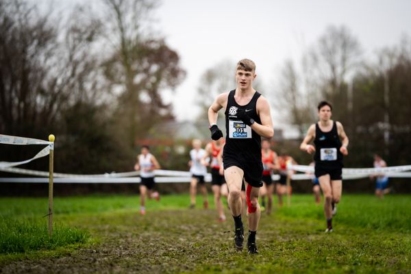 Lukas Schendel (Hannover 96) am 18.12.2021 waehrend der deutschen Cross Meisterschaft 2021 in Sonsbeck