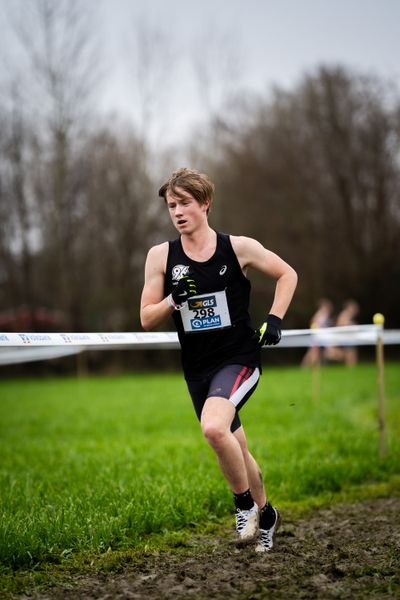 Bjarne Bernstein (Hannover 96) am 18.12.2021 waehrend der deutschen Cross Meisterschaft 2021 in Sonsbeck