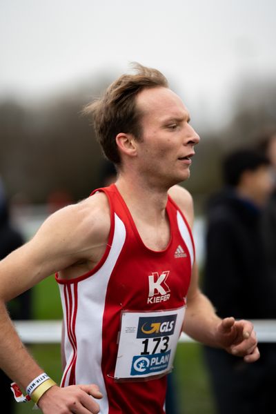 Kilian Schreiner (ASC 1990 Breidenbach) am 18.12.2021 waehrend der deutschen Cross Meisterschaft 2021 in Sonsbeck