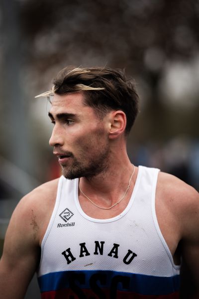 Aaron Bienenfeld (SSC Hanau-Rodenbach) am 18.12.2021 waehrend der deutschen Cross Meisterschaft 2021 in Sonsbeck