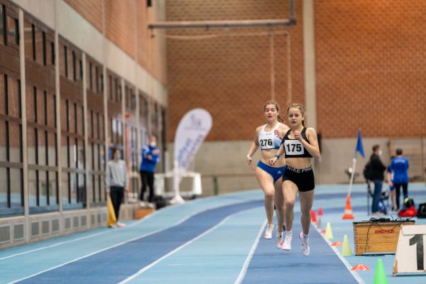 Delphine Drath (TK zu Hannover); Niedersaechsische Hallenmeisterschaften am 22.01.2022 in der Leichtathletikhalle im Sportleistungszentrum Hannover