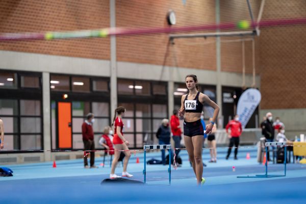 Celina Sophie Globke (TK zu Hannover); Niedersaechsische Hallenmeisterschaften am 22.01.2022 in der Leichtathletikhalle im Sportleistungszentrum Hannover