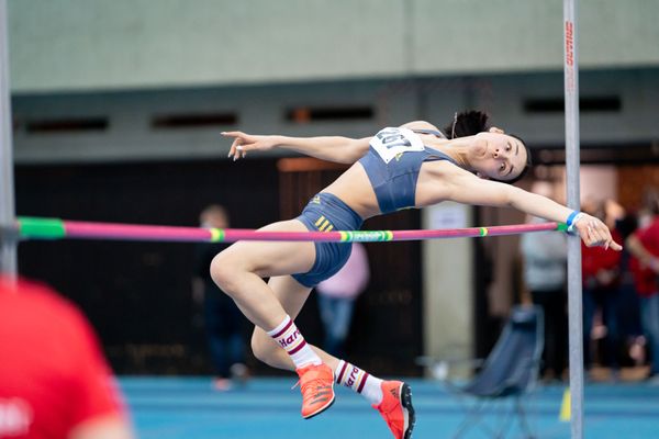 Sophie Scheidt (VfL Loeningen); Niedersaechsische Hallenmeisterschaften am 22.01.2022 in der Leichtathletikhalle im Sportleistungszentrum Hannover