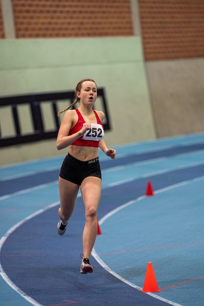 Charlotte Pauline Lehmann (VfL Eintracht Hannover); Niedersaechsische Hallenmeisterschaften am 23.01.2022 in der Leichtathletikhalle im Sportleistungszentrum Hannover