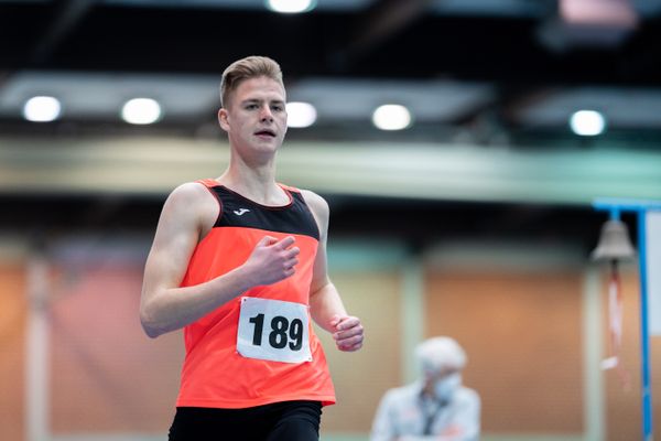 Aaron Purschwitz (TSV Asendorf); Niedersaechsische Hallenmeisterschaften am 23.01.2022 in der Leichtathletikhalle im Sportleistungszentrum Hannover