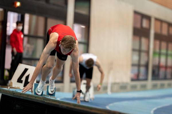 Thorben Finke (SV Sigiltra Soegel); Niedersaechsische Hallenmeisterschaften am 23.01.2022 in der Leichtathletikhalle im Sportleistungszentrum Hannover